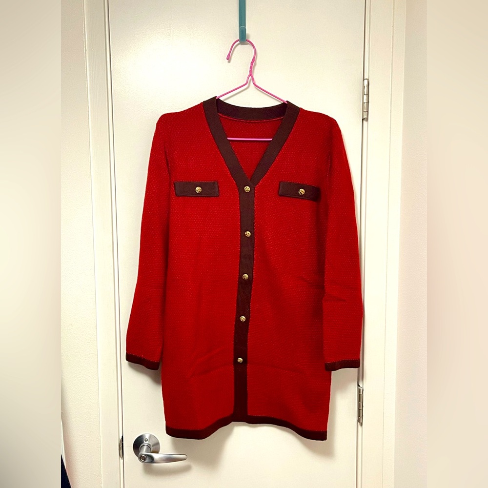 Red Knits Dress Size S